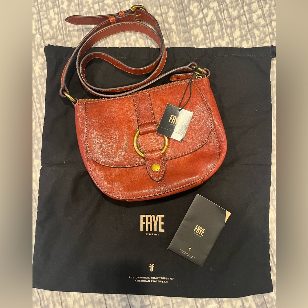 FRYE crossbody leather saddle bag